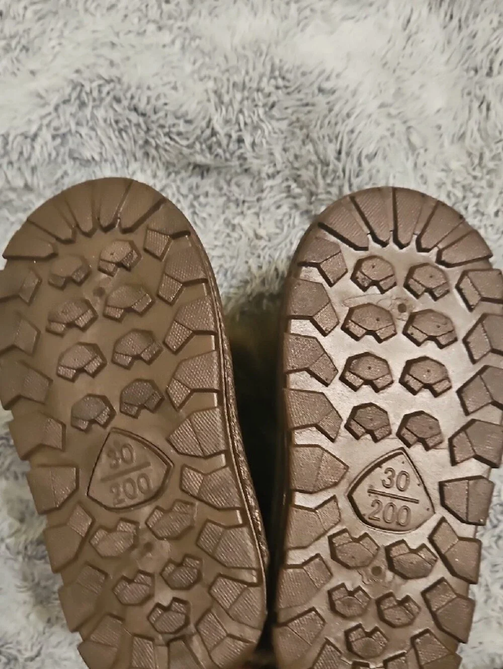 Kids Faux Fur Brown Winter Boots